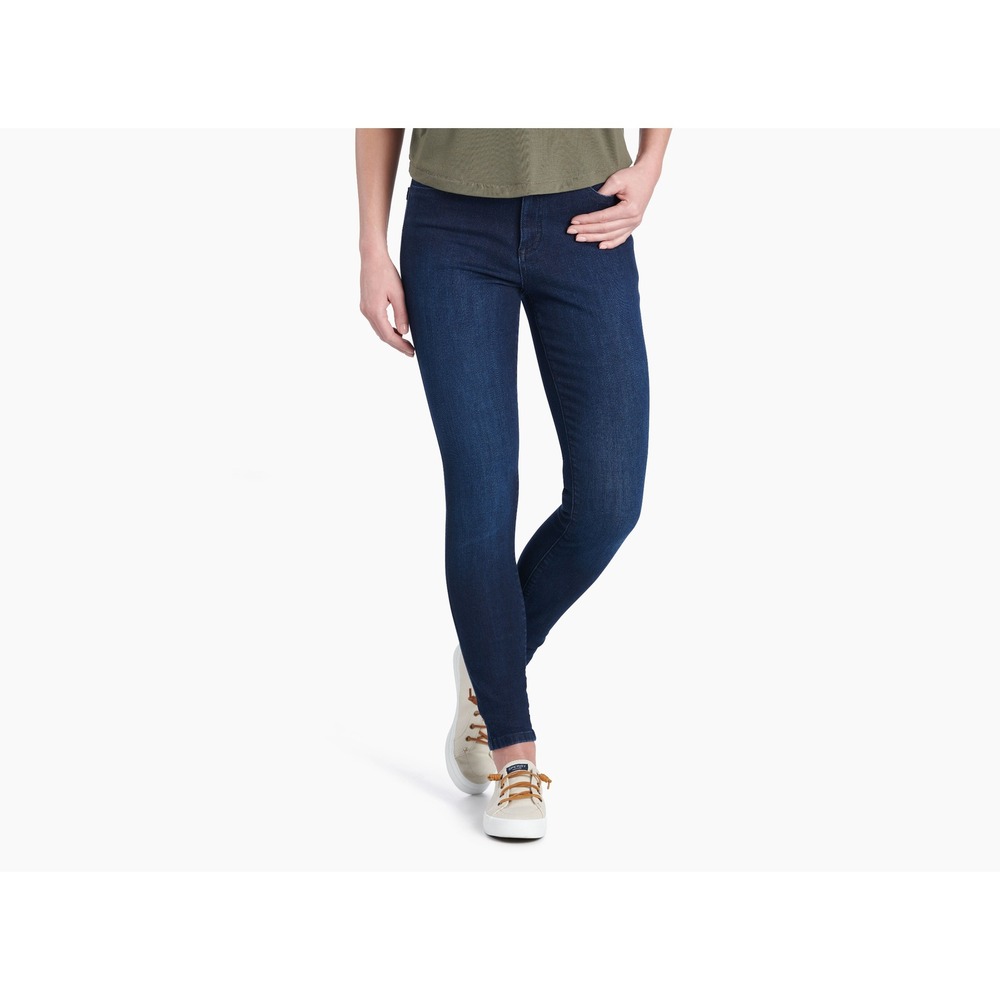 Kuhl Jeans Womens 6 Kontour Flex Skinny Midnight Blue Dark Wash Stretch Denim